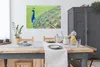 MuchoWow® Poster Pfau - Vogelmuster 120x90 cm - Wandbild Produktbild-Vorschau 3