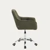 HOMLA FUSSY otočné kreslo z látky, zelené, 57x61x80-90 cm Náhľad obrázku produktu 2