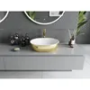 Mexen Viki Aufsatzwaschbecken 48 x 35 cm, Weiß/Gold - Produktbild-Vorschau 3