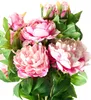 BELIANI Kunstblumenstrauß Rosa 62 cm Hochwertig wie Echt Produktbild-Vorschau 4