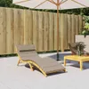 vidaXL Cuscino lettino Taupe 180x60x4 cm Tessuto Oxford Anteprima dell’immagine prodotto 2