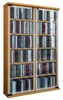 Holz CD DVD Stand Regal Galerie Glastür Produktbild-Vorschau 1