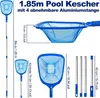 Rete di atterraggio per piscine a maglia fine con asta Anteprima dell’immagine prodotto 3