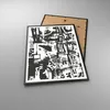 Gerahmtes Poster - Schwarzer Rahmen - Schwarzweiß Figuren Produktbild-Vorschau 3