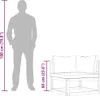vidaXL Canapé d'angle modulable 2 pièces avec coussins Voir les images du produit 7