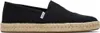 Toms Alpargata Rope 10019875 Black Bavlna Slubby Woven Náhled obrázku produktu 15
