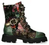 Laura Vita Damen Stiefelette Leder Floralaufdruck Produktbild-Vorschau 5