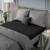 Spannbetttuch mit Gummizug NOVA3 schwarz 100x200 25cm Produktbild-Vorschau 6