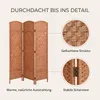 IvoQ Paravent 3 Paneele – Raumteiler – 170x120 cm – Braun Produktbild-Vorschau 5