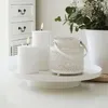 Dekotablett SCANDI weiß aus Metall D35cm Dekoplateau Produktbild-Vorschau 2