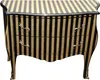 Casa Padrino Commode baroque à rayures placage bois / noir Voir les images du produit 1
