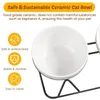 Erhöhter Katzennapf 3er Set Keramik mit Metallhalter und Produktbild-Vorschau 6