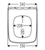Toilettensitz kompatibel mit Geberit Smyle Square, WC Sitz Produktbild-Vorschau 9