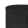 Gartensofa mit Tisch und Kissen Rund Schwarz Poly-Rattan Produktbild-Vorschau 9