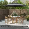 Parasol ogrodowy COSTWAY 300 cm, odporny na wiatr, Podgląd zdjęcia produktu 8