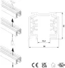 Eutrac 145100 High voltage mounting rail Rail Contactrail Voir les images du produit 7