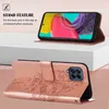 Galaxy M33 5G Hülle, Schmetterling Prägung Flip Leder Produktbild-Vorschau 2