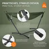 ML-Design dvojitá hojdacia sieť s rámom, khaki, pre 2 Náhľad obrázku produktu 3