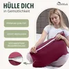 set di 2 copricuscini 100% cotone 40x60 cm rosso bordeaux Anteprima dell’immagine prodotto 5