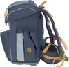 Side view of a navy blue backpack. Voir les images du produit