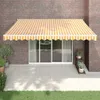 vidaXL Tenda da sole elettrica con manovella Giallo e Anteprima dell’immagine prodotto 2