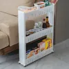 2er-Set Ausziehbares Zwischenregal mit Rollen 4 Reihen Büro Produktbild-Vorschau 5