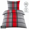 Seersucker Bettwäsche, 2x(135x200 +80x80cm), rot grau Karo, Produktbild-Vorschau 3
