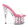 ADORE-701FL Damen Slipper von Pleaser, Transparent Pink , Produktbild-Vorschau 8