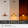 Lampada a sospensione FLOR, attacco E27, vetro ondulato Anteprima dell’immagine prodotto 2