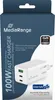MediaRange Ladegerät 100W 3-Port 2x USB-C u. 1x USB-A, weiß Produktbild-Vorschau 3