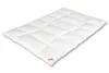 A white comforter or duvet laid out flat on a white background. Produktbild-Vorschau
