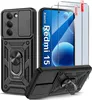 Etui Pancerne CZARNE SLIDE do Xiaomi Redmi 15 4G | 5G Podgląd zdjęcia produktu 1