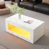 Table basse LED Merax avec impression marbre, table de Voir les images du produit 2