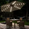 KINGSLEEVE® Parasol déporté inclinable crème Ø 300cm Voir les images du produit 2