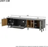 MODFU Elegante TV-kast met houtdecor en draaiende glazen Productafbeelding-voorbeeld 6