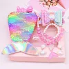 Kleine Mädchen Schmucksets, Kinderschmuck Mädchen 7Pcs Produktbild-Vorschau 2