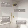 Lomazoo Unterputz-Duschset Gold - Regendusche 30 cm - mit Produktbild-Vorschau 4