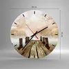 Wanduhr - Rund - Glasuhr - Illustration herbst landschaft Produktbild-Vorschau 3