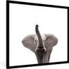 MuchoWow® Gerahmtes Poster Tiere - Elefant - Weiß - Produktbild-Vorschau 1