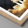 Gerahmtes Poster - Rahmen in heller Eiche - Abheben Rakete Produktbild-Vorschau 2