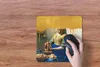 MuchoWow® Mauspad Mousepad Milchmädchen - Gold - Vermeer Produktbild-Vorschau 3