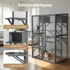 Wiltec Enclos extérieur pour chats – 116 x 82 x 175,7 cm – Voir les images du produit 4