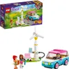 A LEGO Friends set box and the assembled toy set, including a car, a wind turbine, and mini-figures. Náhled obrázku produktu