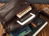 Borsa da uomo in pelle a tracolla marrone Borsa a tracolla Anteprima dell’immagine prodotto 17