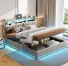Lit Coffre Rembourré 160 X 200 Cm Avec Éclairage LED, Voir les images du produit 1