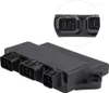 A black electronic control unit with multiple connectors. Voir les images du produit
