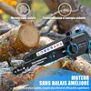 8 Pouces Tronconneuse a Batterie, Mini Tronçonneuse Voir les images du produit 7
