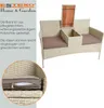 Polyrattan Gartenbank Bank Rattan Sitzbank 2-Sitzer Produktbild-Vorschau 4