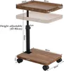 Beistelltisch mit Rollen, Beistelltisch C Form, 360° Produktbild-Vorschau 6