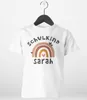 Kinder Mädchen T-Shirt Einschulung mit Namen Regenbogen Produktbild-Vorschau 4